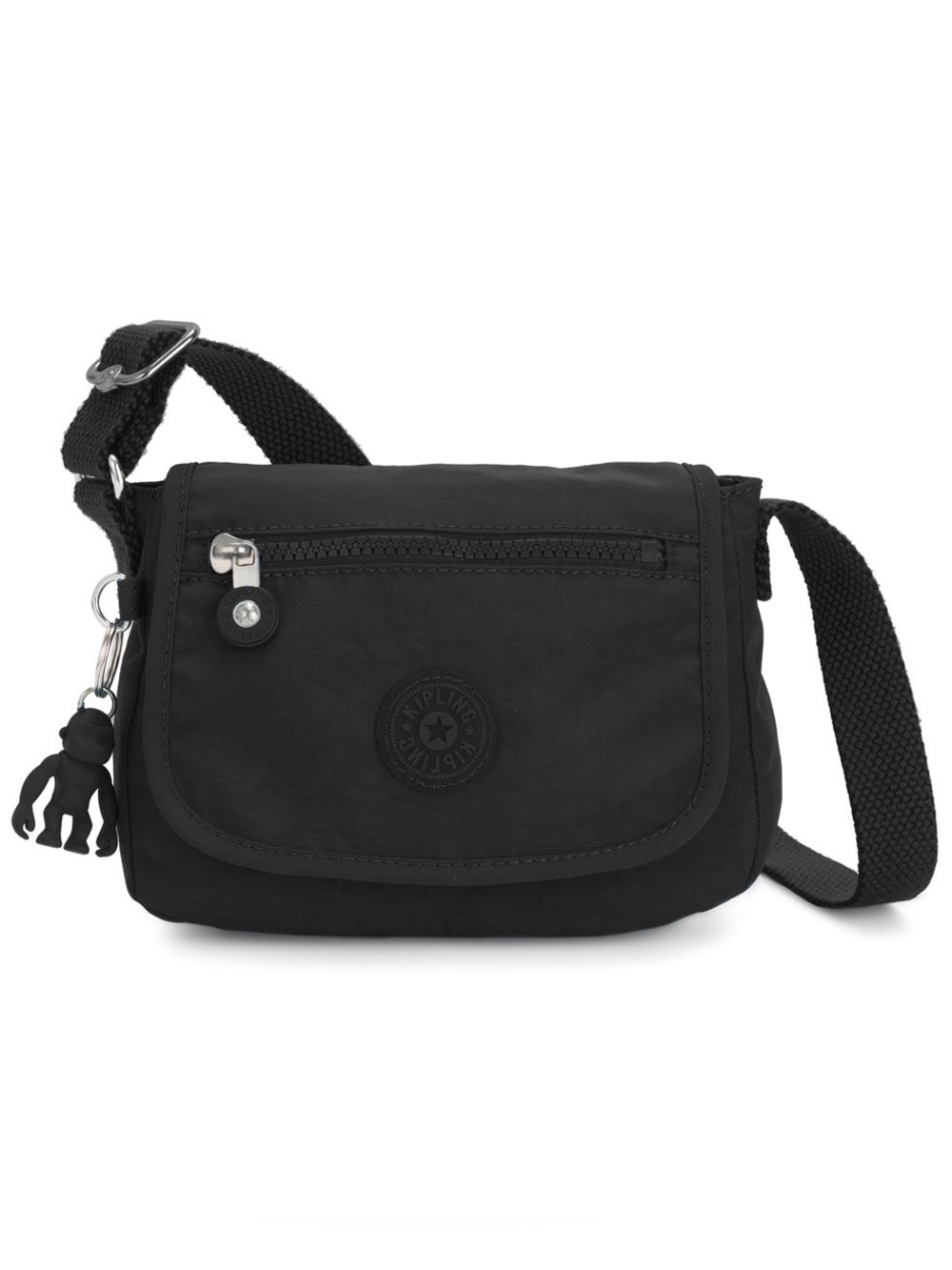 Kipling Sabian Crossbody mini bag w/ monkey keychain Black AC8280 New in package